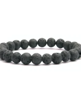 Bracelet en Pierre Volcanique Naturelle
