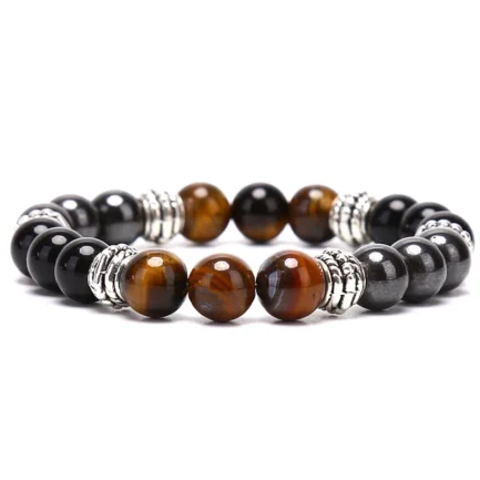 Bracelet Triple Protection et de Guérison Pierres Naturelles – Image 3