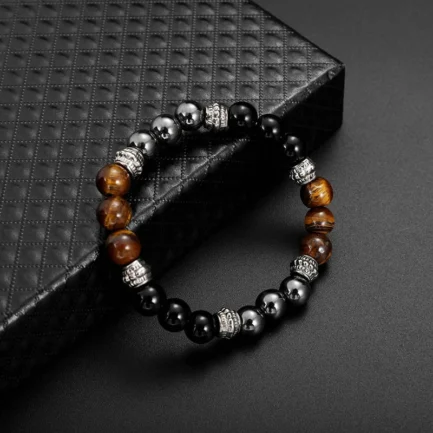 Bracelet Triple Protection et de Guérison Pierres Naturelles – Image 4