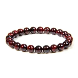 bracelet grenat rouge