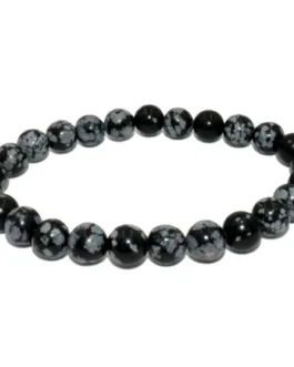 Bracelet Obsidienne Neige
