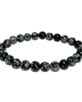 Bracelet Obsidienne Neige