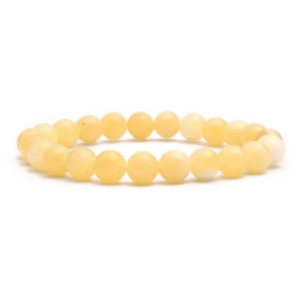 Bracelet calcite orange