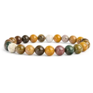 bracelet jaspe océan 8mm